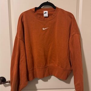 Nike Women's Orange Sweatshirt